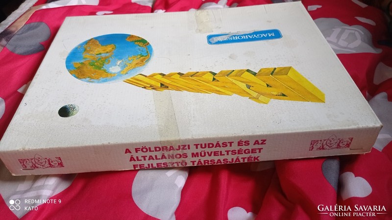 Vintage game from socialism, midcentury curiosity: geography board game