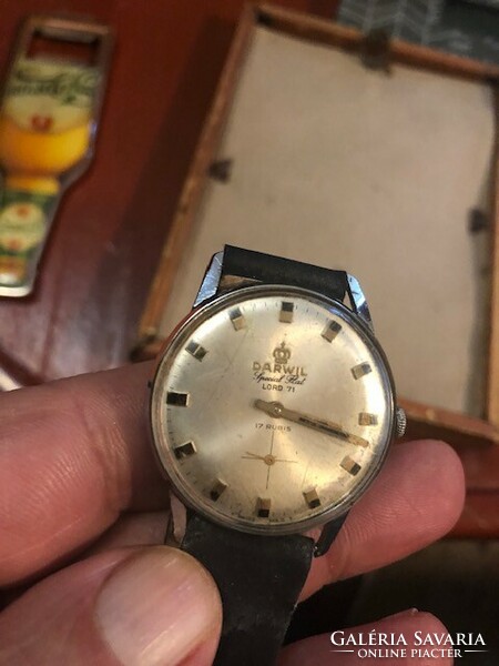 DARWIL Special Flat Luxe 62 - men's watch - 1960s, férfi karóra.