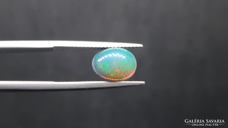 Ethiopian welo black opal 1.93 Carats. With certification.