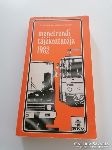 BKV menetrend 1982