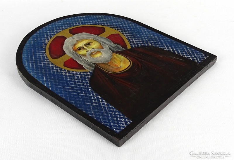 1P311 Szárovi szent Szerafim festett ikon 29 x 24.5 cm