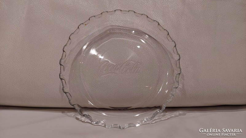 Coca-Cola cap-shaped glass advertising bowl