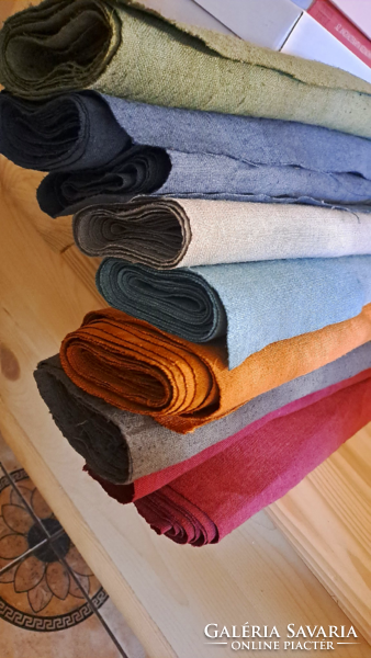Colorful household linen fabric in meters