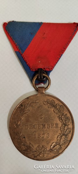 War medal with ribbon