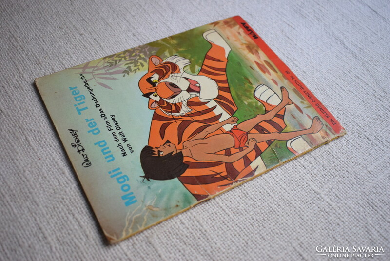 Mowgli und der tiger , happy , delphin verlag walt disney German storybook comics 70s Mowgli