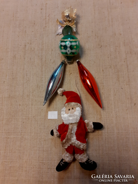Old glass Christmas tree decoration. (55)