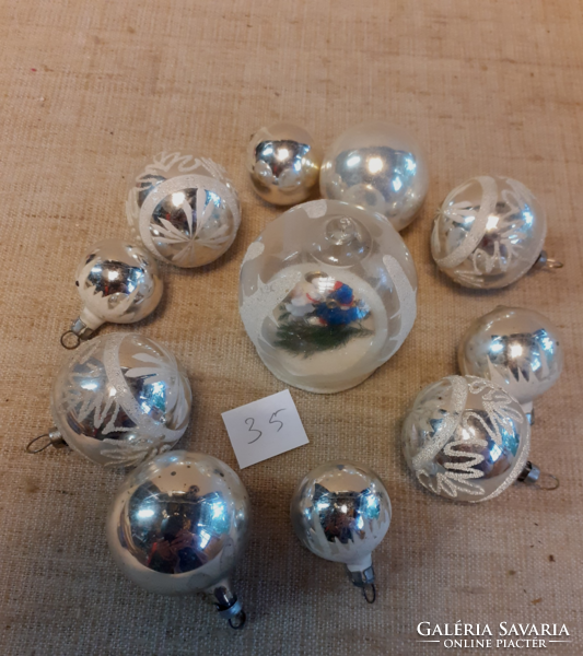 Old glass Christmas tree decoration. (35)
