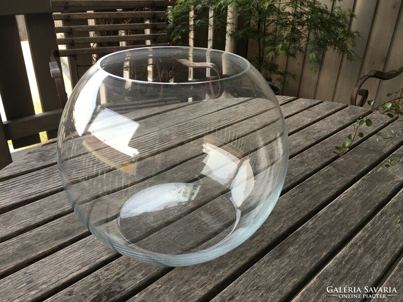 Used large glass globe