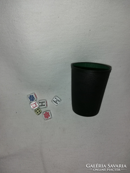 Dice poker piatnik with dice, competition cup