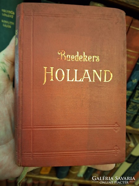 1927 BAEDEKER--HOLLAND-kiváló  állapot--OLVASATLAN?