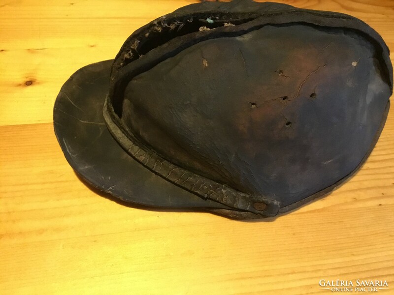 Leather mining hat from the 1920s (found)