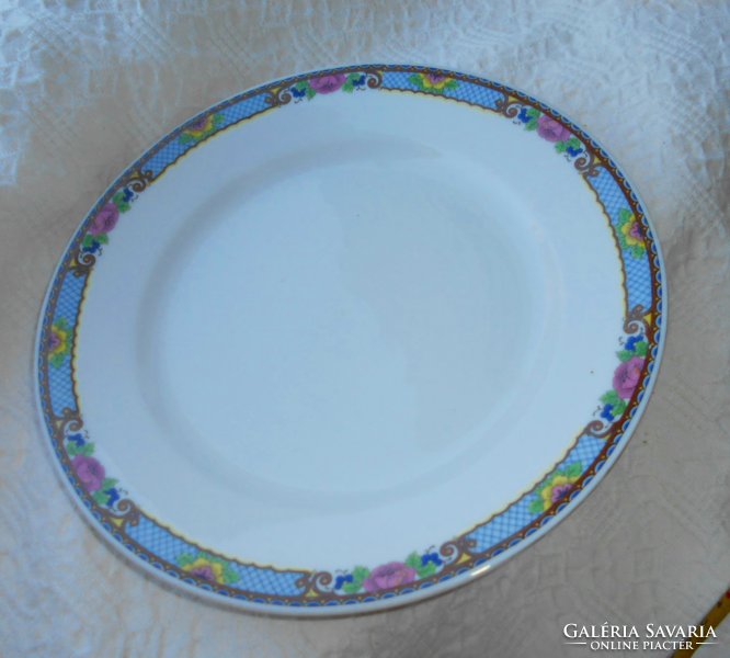Antique Czech victorian porcelain plate with flower pattern