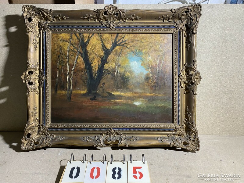 Kézdi Kovács olaj, vásznon festménye, 78 x 58 cm-es.
