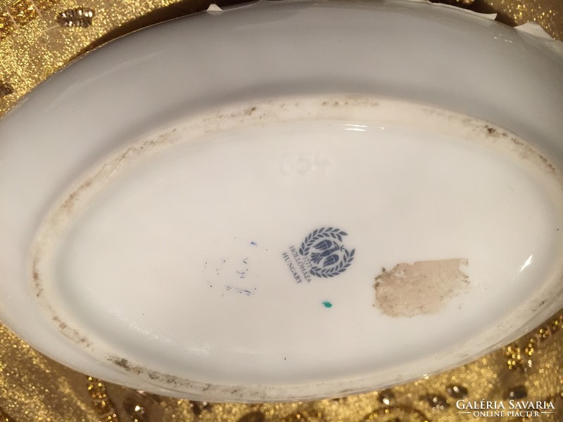 Hollóházi porcelán nagy bonbonier (33)