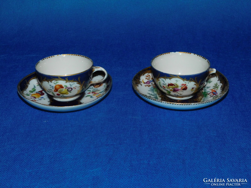 Meissen antique 1880 coffee cups + damaged bases
