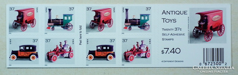 2002. Usa - stamp book: old toys