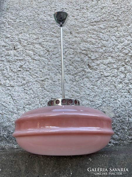 Vintage mauve glass lamp pendant retro design