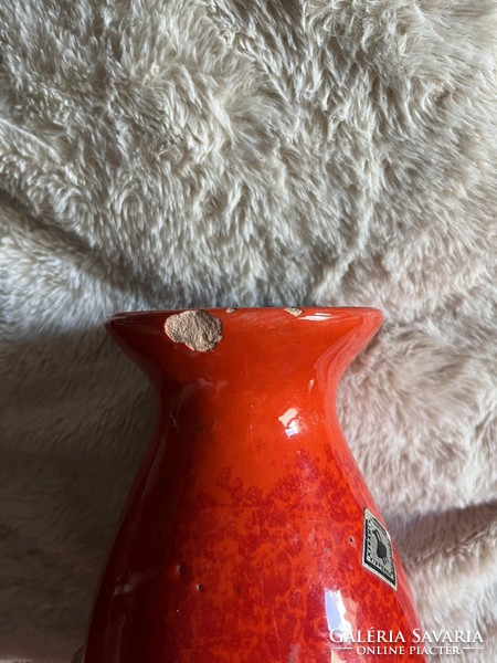 Hungária ceramic applied art vase