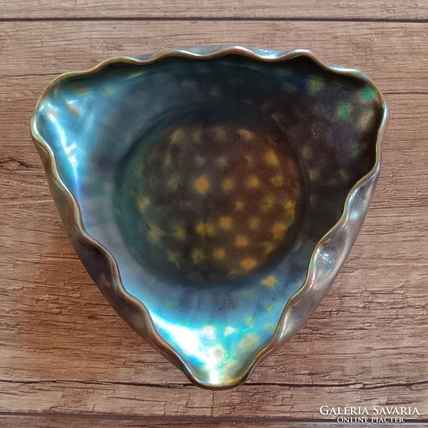 Antique Zsolnay art nouveau eosin glazed bowl