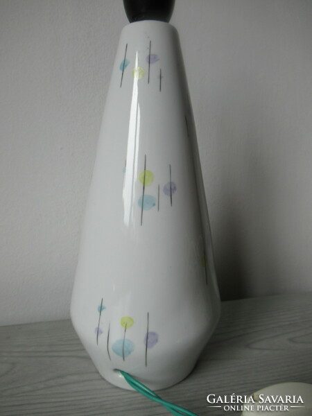 RITKASÁG! Régi hollóházi porcelán lámpa (kézi festés, 1950-1970)