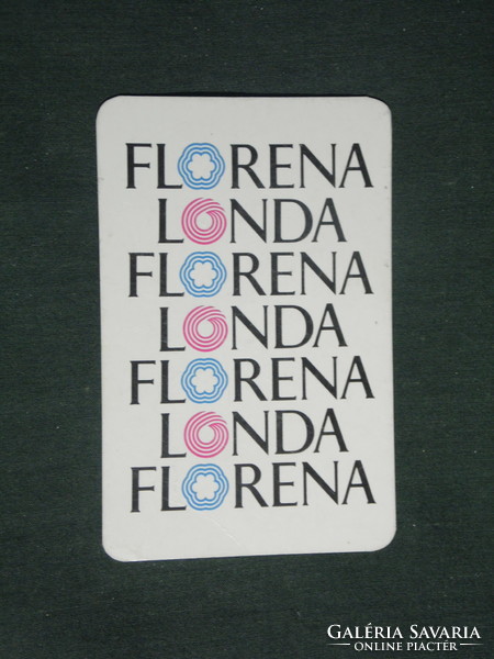 Kártyanaptár, Florena kozmetikai termékek az NDK -ból, 1976 ,   (2)