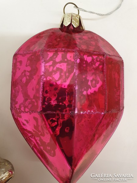Large glass gem Christmas tree decoration