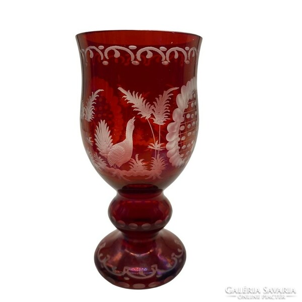 Biedermeier commemorative cup - with forest scene - m01298
