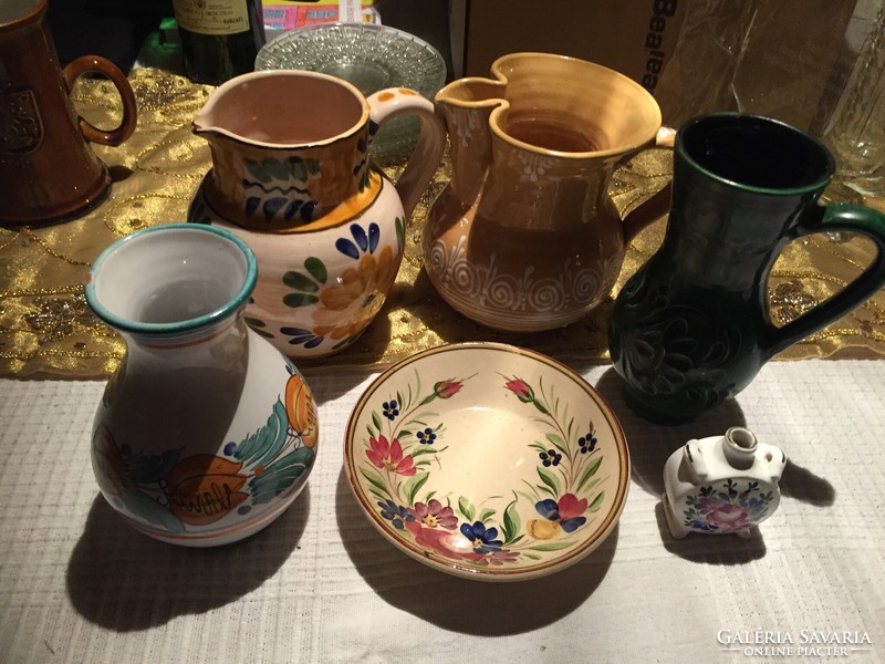 6-piece, mixed folk ceramics package (78)
