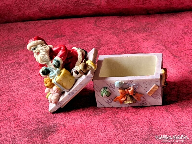 Christmas plastic Santa Claus gift box