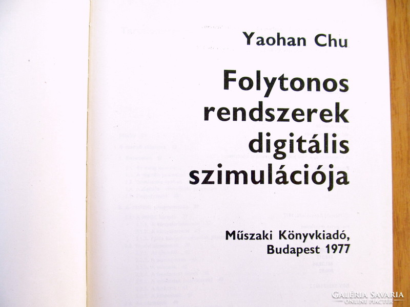 Yaohan Chu - Folytonos rendszerek digitális szimulációja