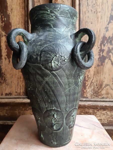 French terracotta vase