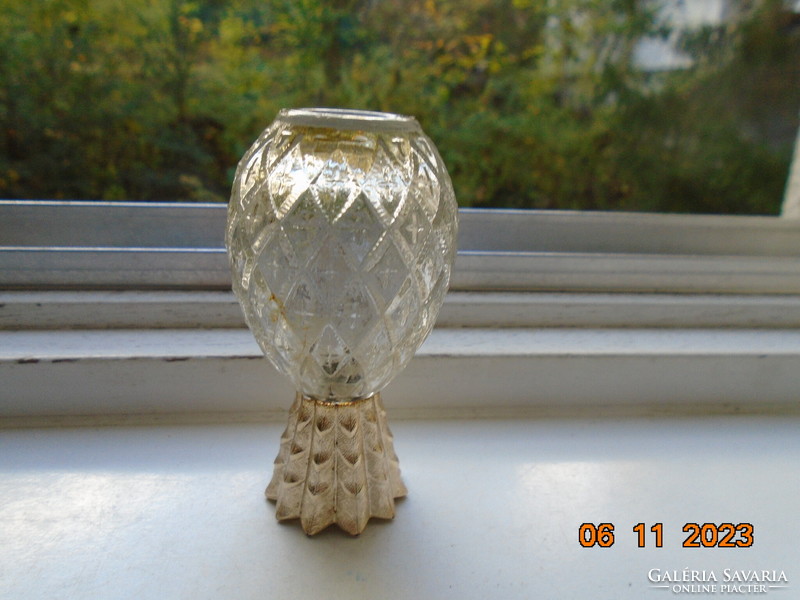 1970 Pineapple Embossed Parfum Bottle with Gilded Cap from Avon