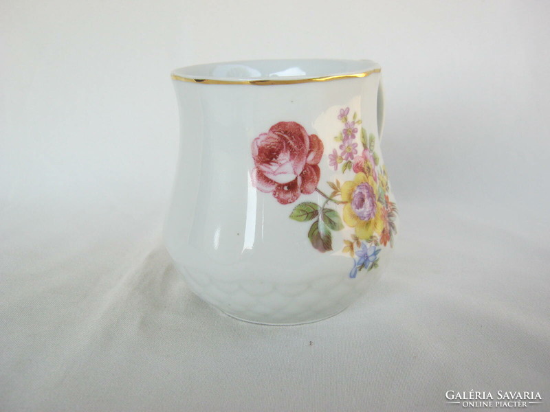 Drasche quarries porcelain mug with floral pattern