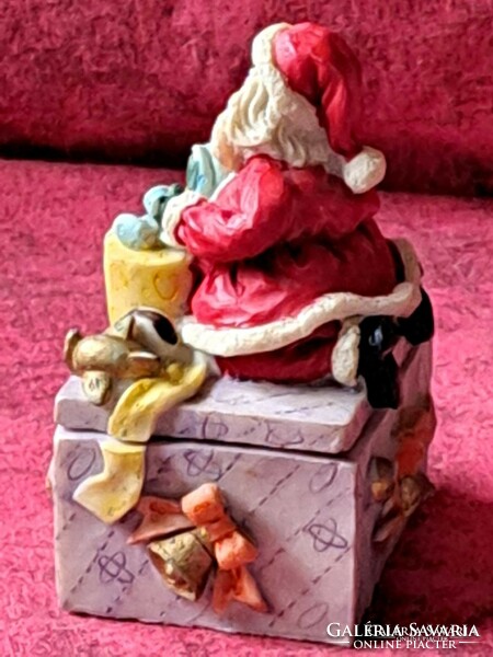 Christmas plastic Santa Claus gift box