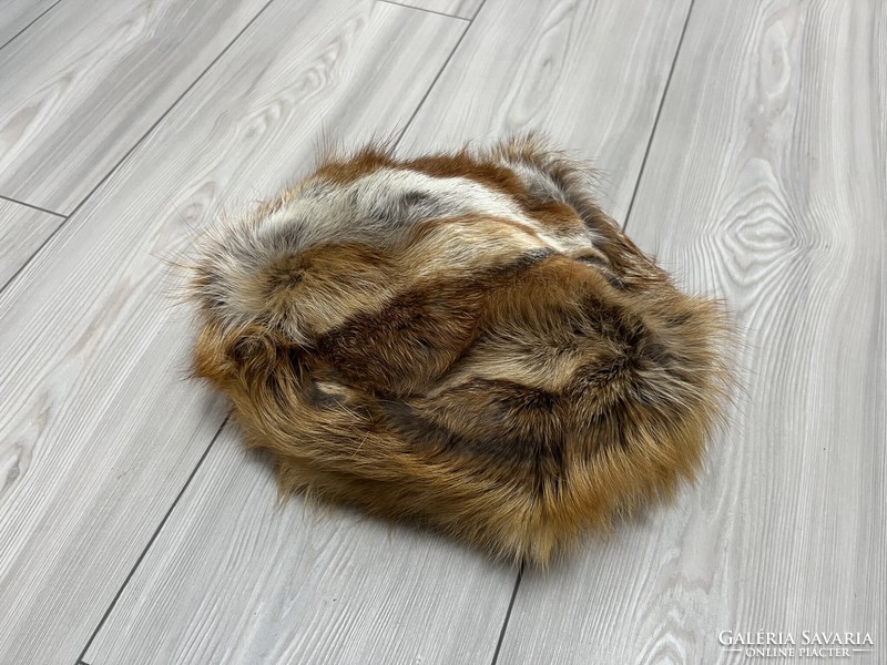 Women's fox fur cap