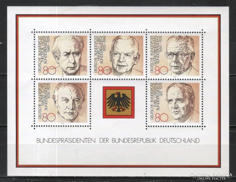 Postatiszta Bundes 1788    Mi blokk 18      6,00 Euró  130 x 100 mm