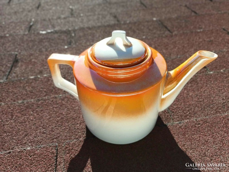 Zsolnay mythological viable chandelier glazed tea large pourer