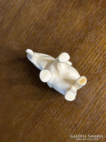 Bone small carved elephant