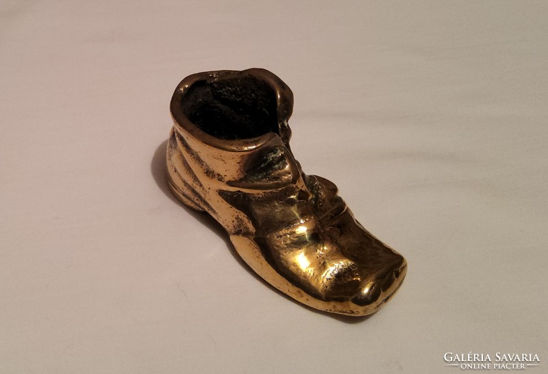 Brass miniature shoes