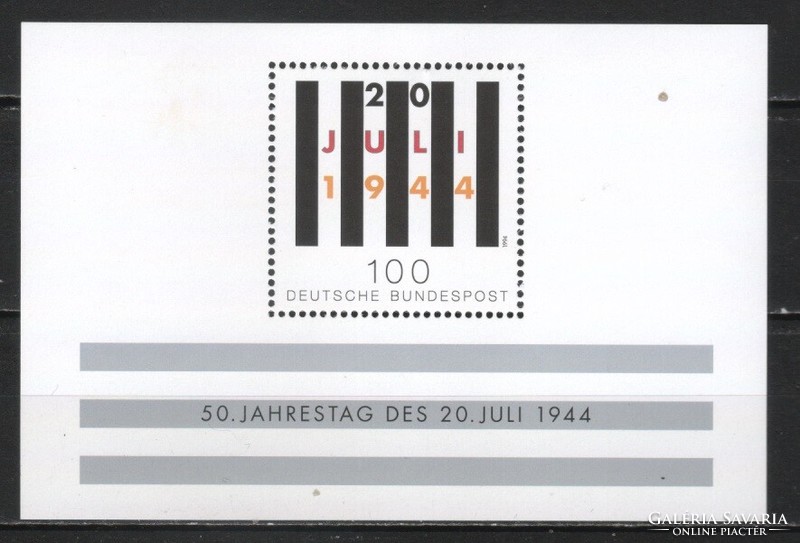 Postatiszta Bundes 1795    Mi blokk 29    2,50 Euró  105 x 70 mm