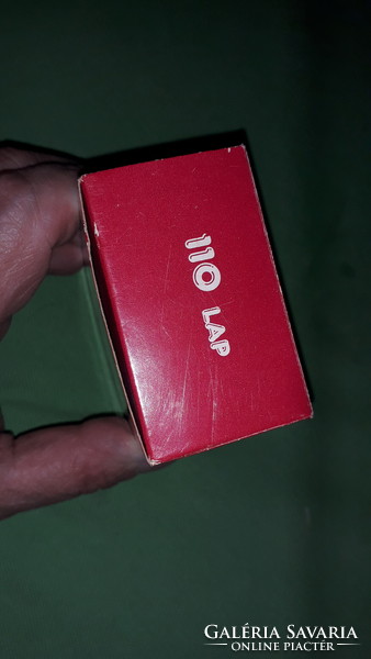 Régi Tamási és Komlós játéküzem -110 lapos hiánytalan duplapakli römi kártya dobozával képek szerint