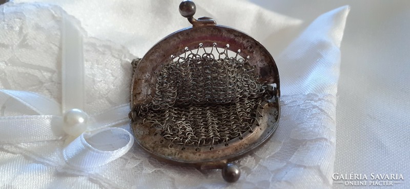 Antique silver chain necklace