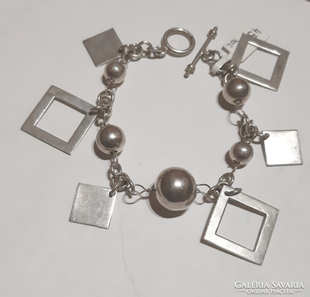 Silver 925 marked with charms, decorated silver bracelet!