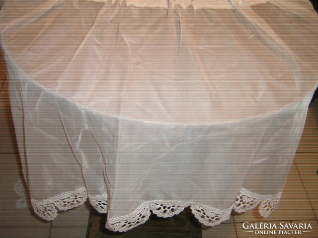 Beautiful vintage style white lace curtain