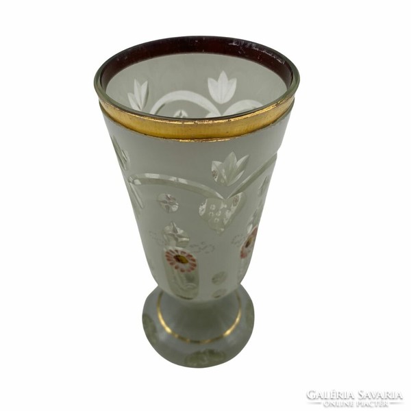 Czech commemorative cup with white-gold decoration m01294