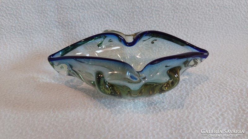 Czech, artistic glass bowl