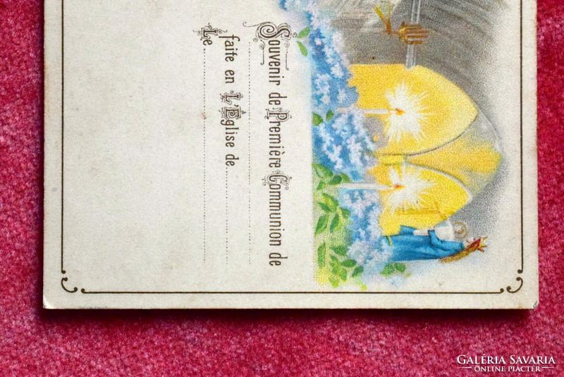 Antik vallásos szertartásról -egyházi esemény litho  képeslap  1911ből