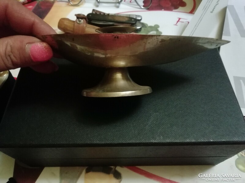 Old copper candle holder 3. It is in the condition shown in the pictures