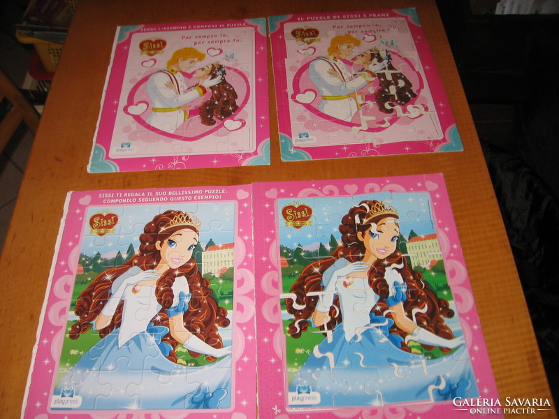 Disney princess puzzle 2 pieces in one