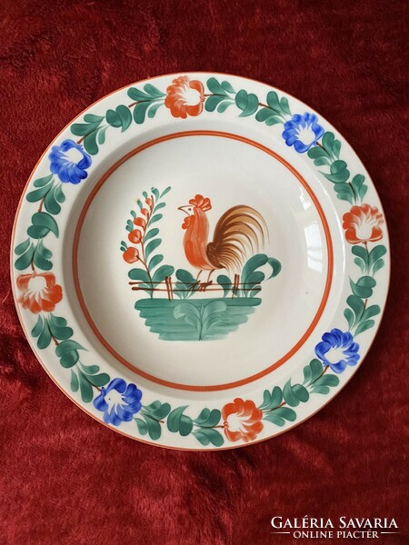 Nice retro wall plate with rooster pattern wall decoration